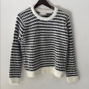 Joa black and white sweater